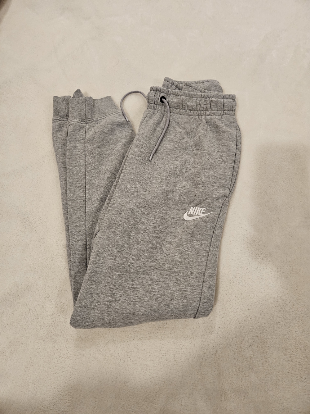Nike Kids Grey Logo Fleece Joggers
